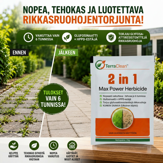 TerraClean™ | 2-in-1 Max Power -rikkakasvien torjunta-aine